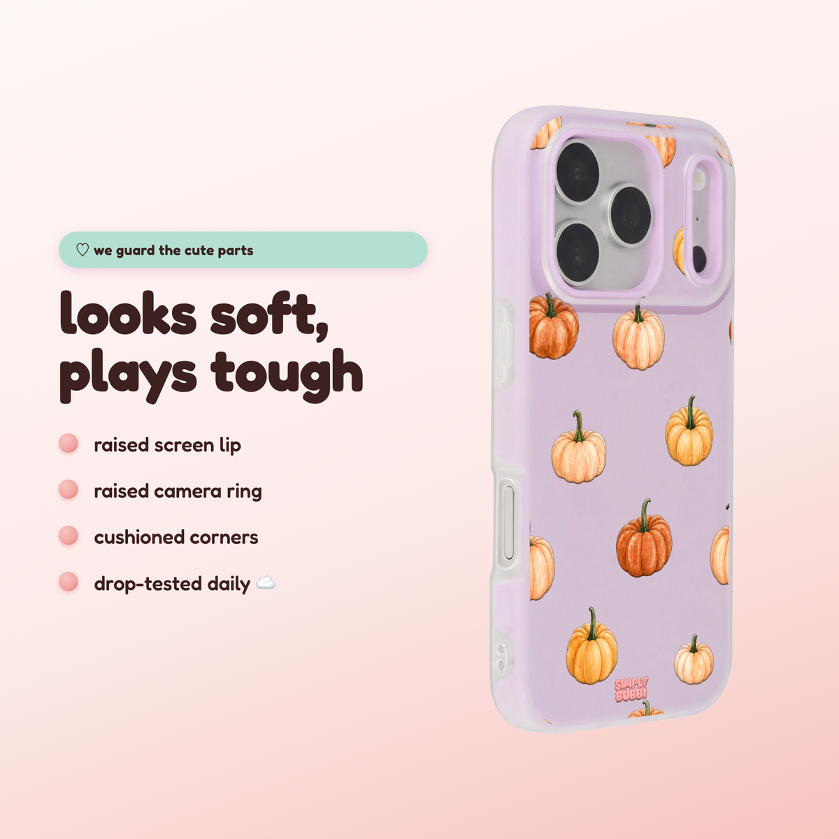 Blush Pumpkin Pop iPhone Case – product view 3