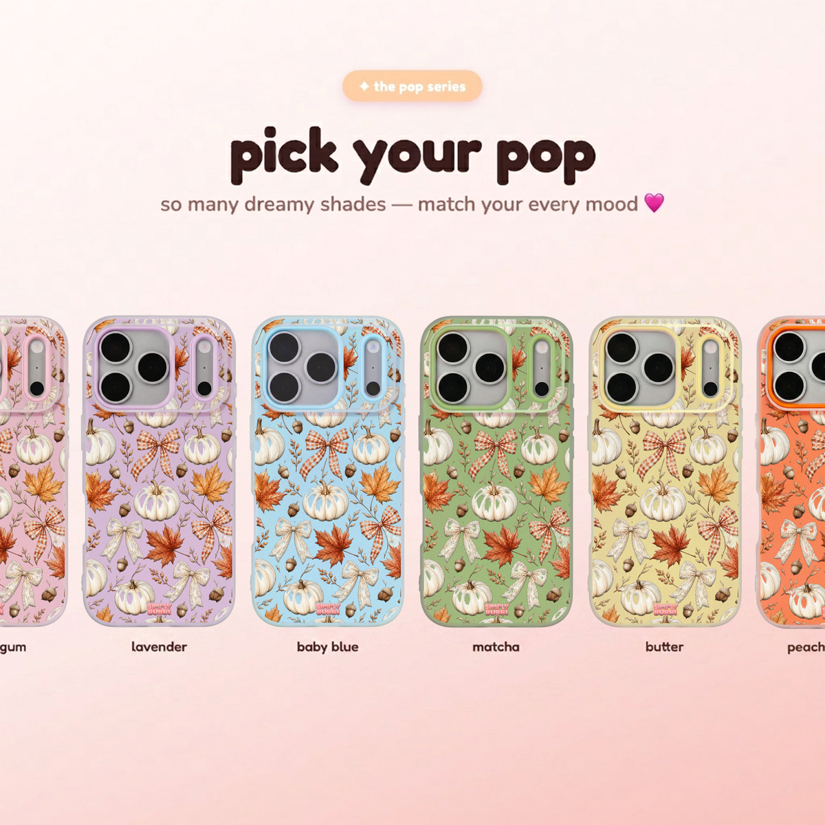 Harvest Ribbon Pop iPhone Case – product view 1