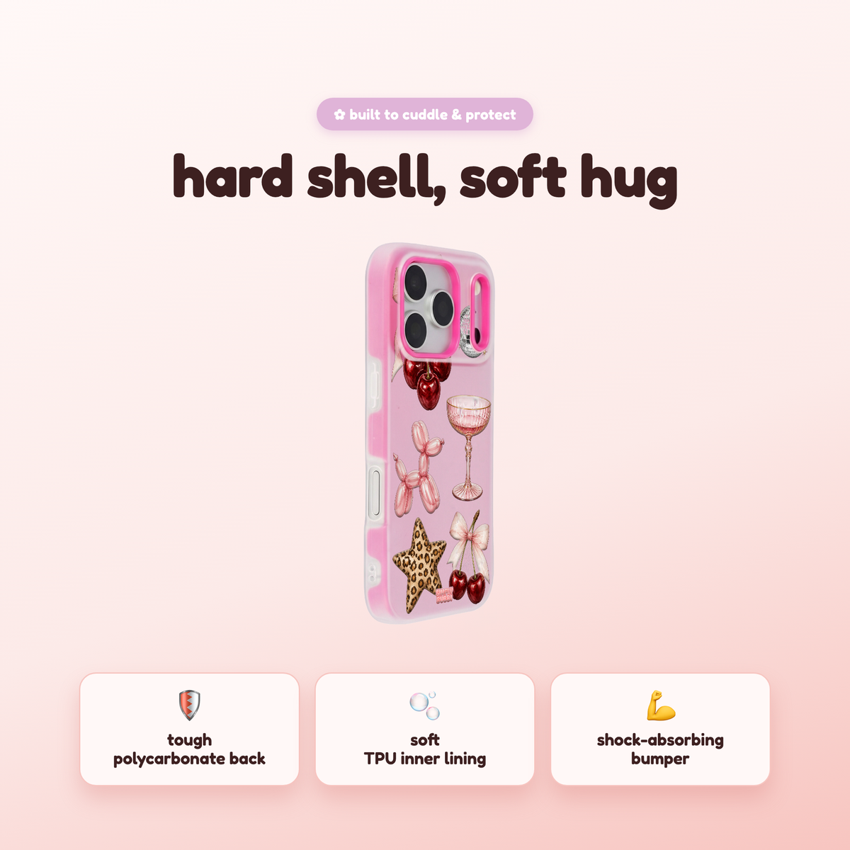 Disco Cherry Pop iPhone Case – product view 2
