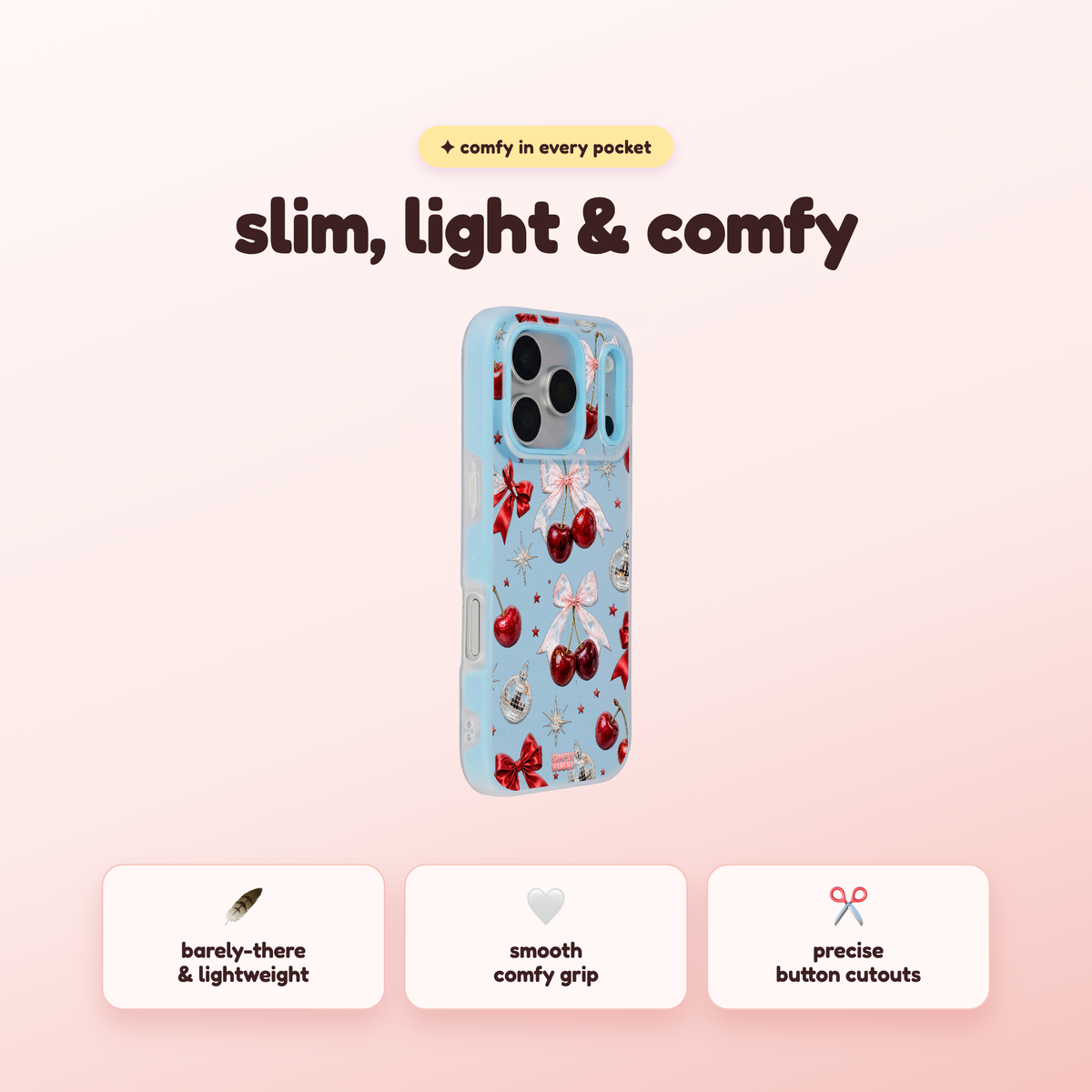 Cherry Bows Pop iPhone Case – product view 4