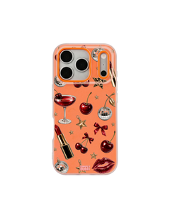 Crimson Glam Pop iPhone Case – Orange