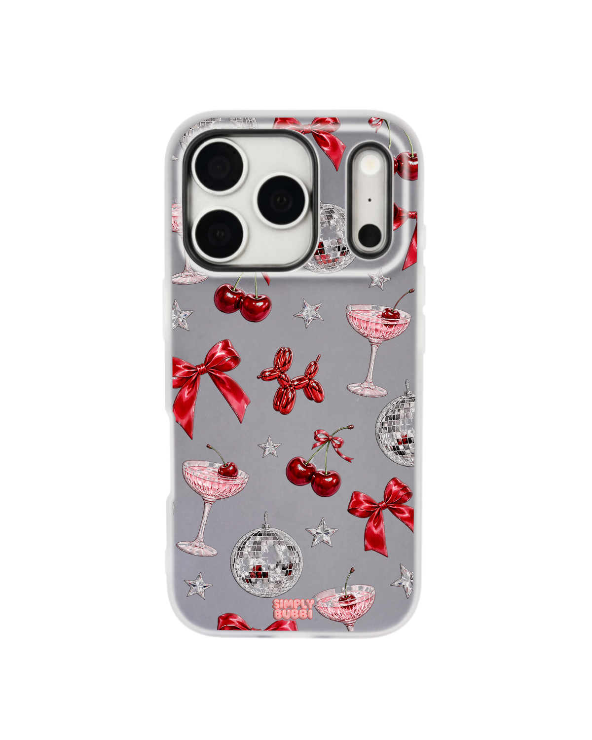 Disco Cocktail Pop iPhone Case – Gray color