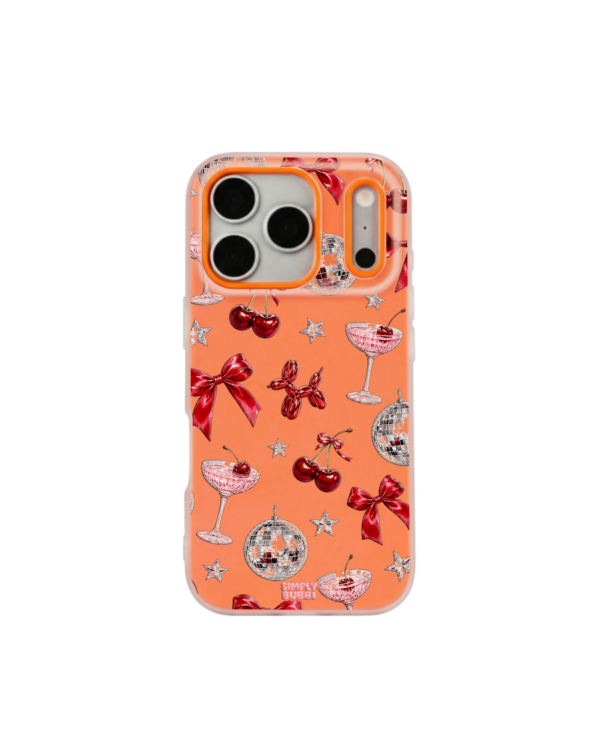 Disco Cocktail Pop iPhone Case – Orange color