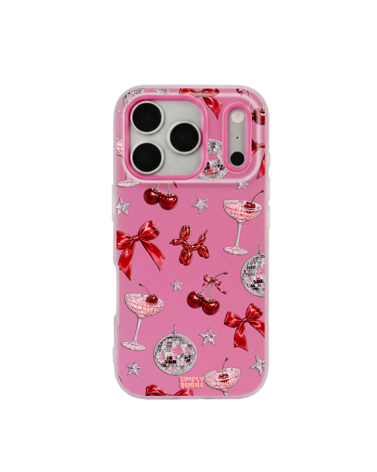 Disco Cocktail Pop iPhone Case – Hot Pink color