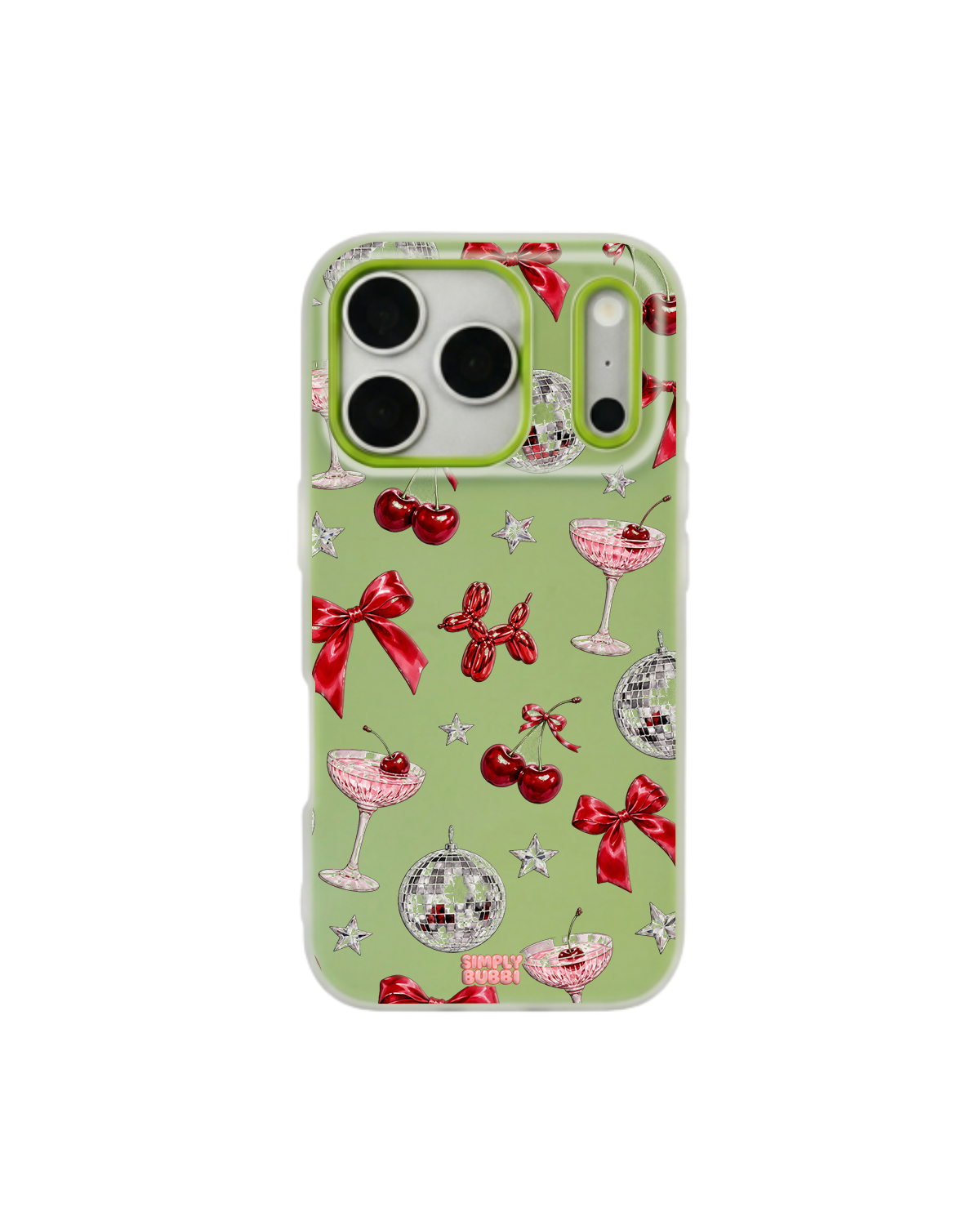 Disco Cocktail Pop iPhone Case – Lime color