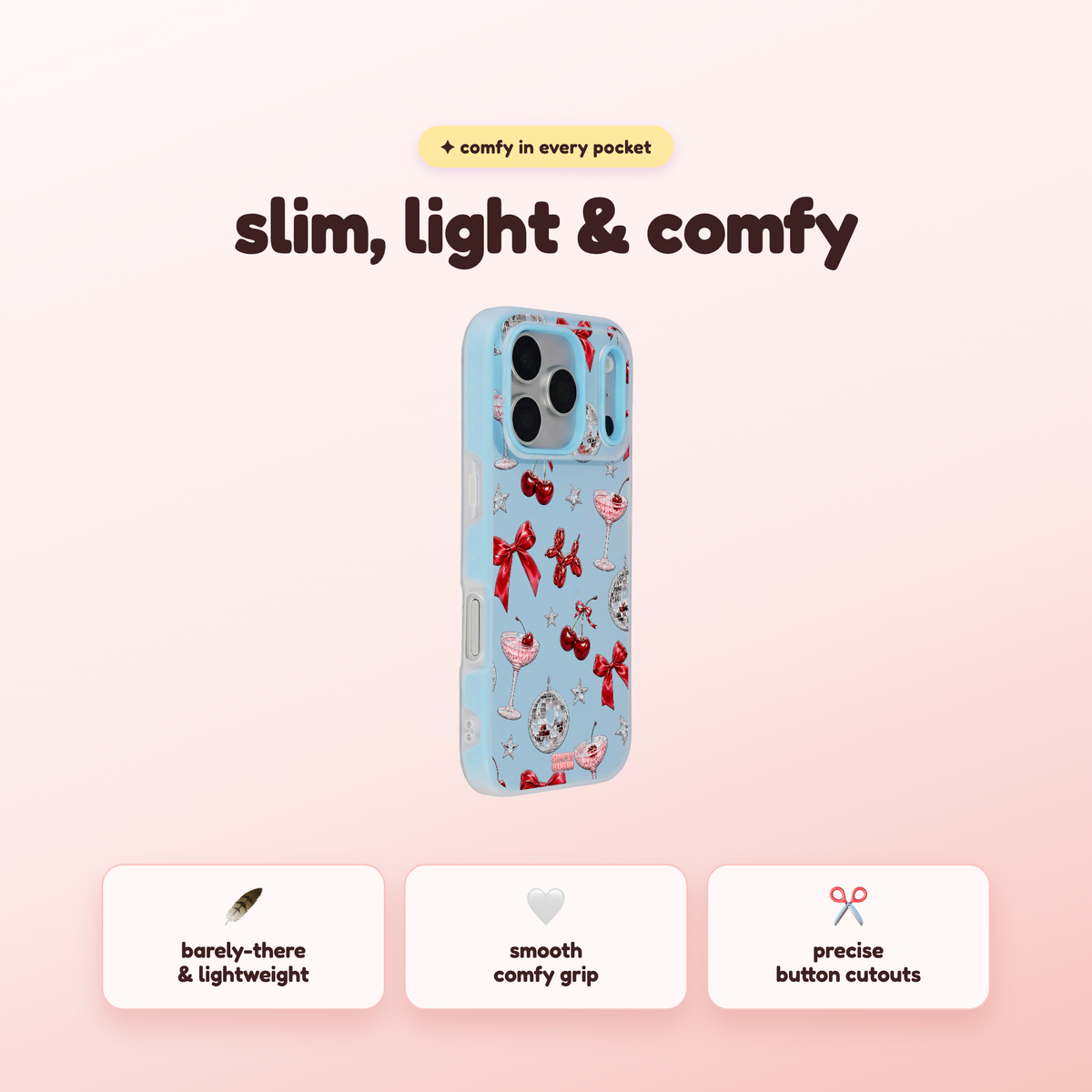 Disco Cocktail Pop iPhone Case – product view 4