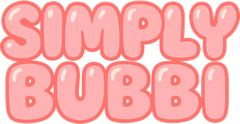 SIMPLYBUBBI stacked bubble wordmark